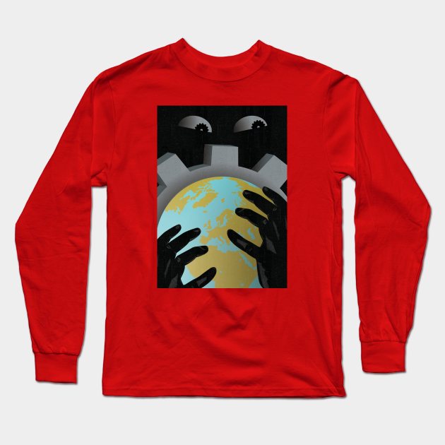 Hand of the state Long Sleeve T-Shirt by Neil Webb | Illustrator